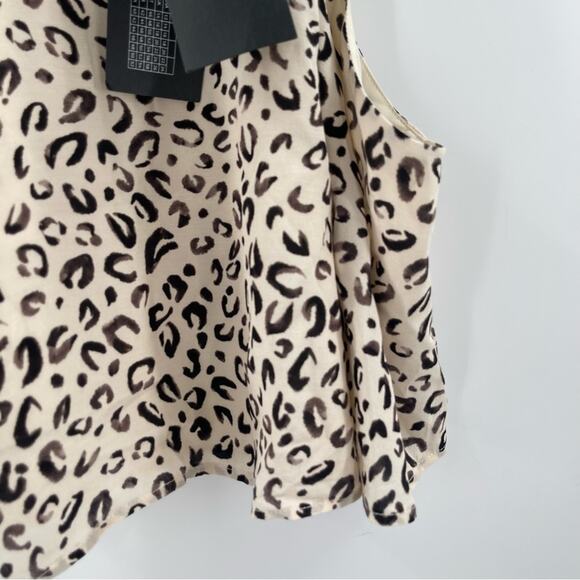 11 HONORE Tank Blouse Size 14 NWT Cropped Plus Size Curvy Animal Print Halter - Picture 11 of 16
